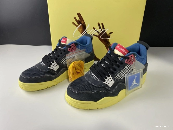 Rep Onekick RETRO UNION DC9533-001 JORDAN AIR 4 NOIR OFF 0723